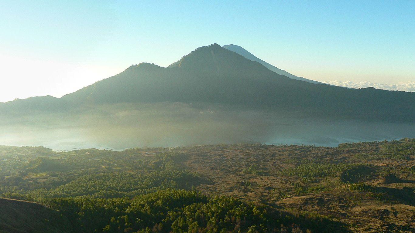 Фото вулкана Батур