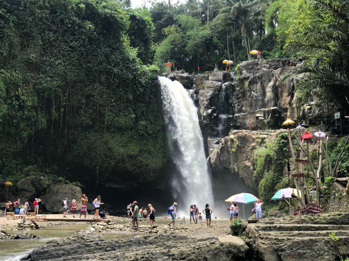 Фото водопада в Убуде