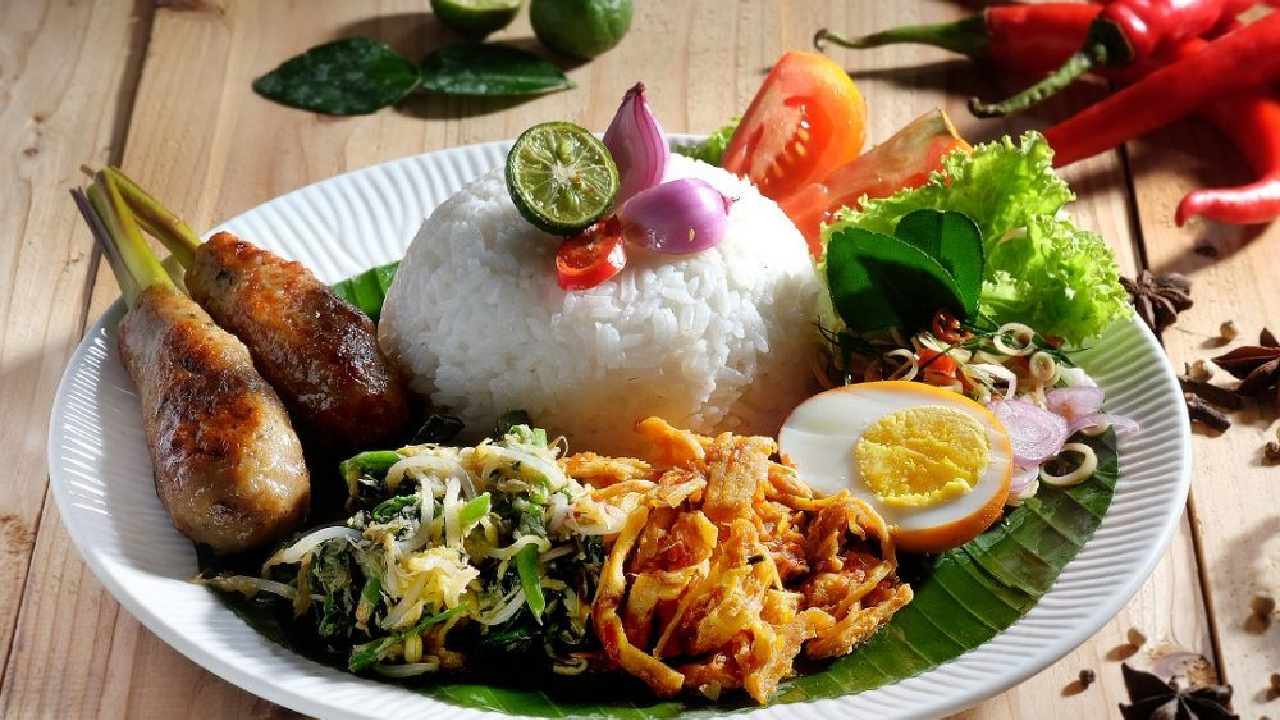 Местное блюдо в Бали