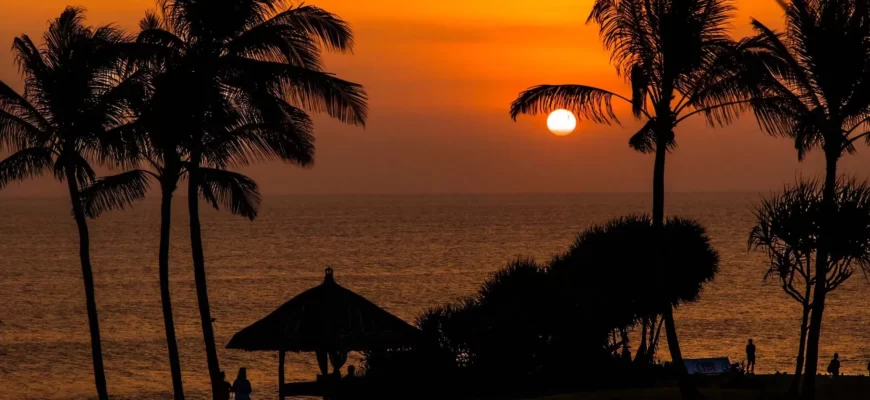 Где встретить самый красивый закат на Бали